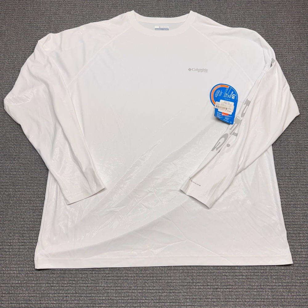 Columbia PFG Terminal Deflect LS White Sun Shirt FM0071-100 Mens XXL